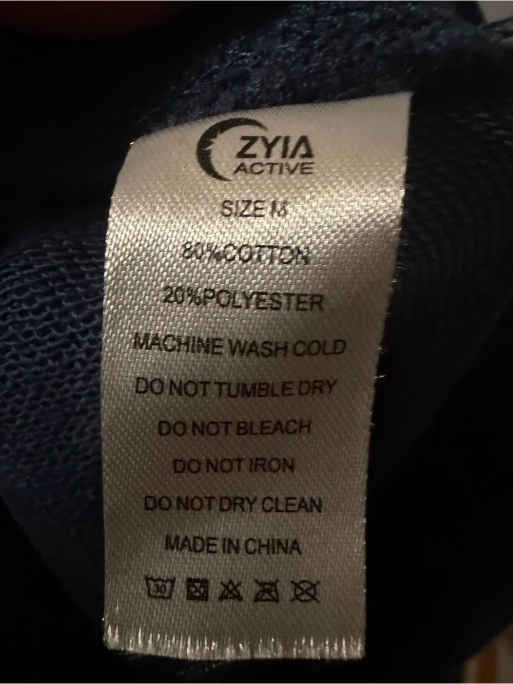 Zyia Active Take Me‎ Everywhere Skirt Blue Size Medium.